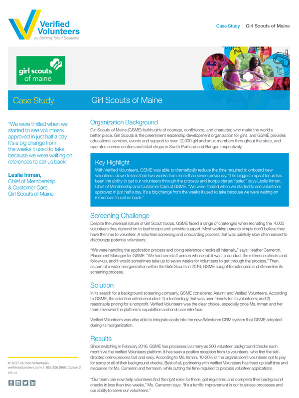 Case Study: Girl Scouts of Maine